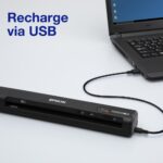 Epson WorkForce ES-60W Handheld Scanner Black Wi-Fi USB 2.0 600 DPI A4 4 sec/page 300 Daily Duty Cycle