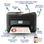 Epson WorkForce WF-2960DWF Colour Multifunction Inkjet Printer Print Scan Copy Fax Wi-Fi Ethernet Auto Duplex ADF Home Office