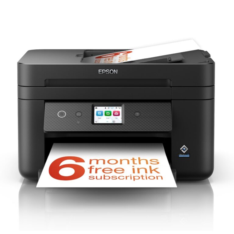 Epson WorkForce WF-2960DWF Colour Multifunction Inkjet Printer Print Scan Copy Fax Wi-Fi Ethernet Auto Duplex ADF Home Office