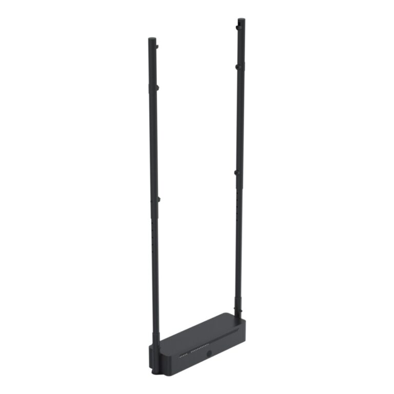 Ergonomic Solutions SpacePole Digital Signage Floor Mount for Samsung OM55N-DS 55" Height Adjustable Black