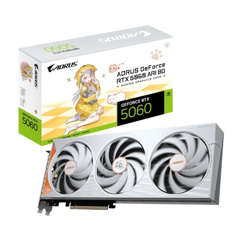 Gigabyte NVIDIA GeForce RTX 5060 AORUS ARI Graphics Card 8GB GDDR7 Triple Fan