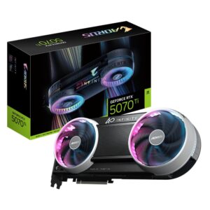 Gigabyte NVIDIA GeForce RTX 5070 Ti AORUS INFINITY Graphics Card 16GB GDDR7 Black