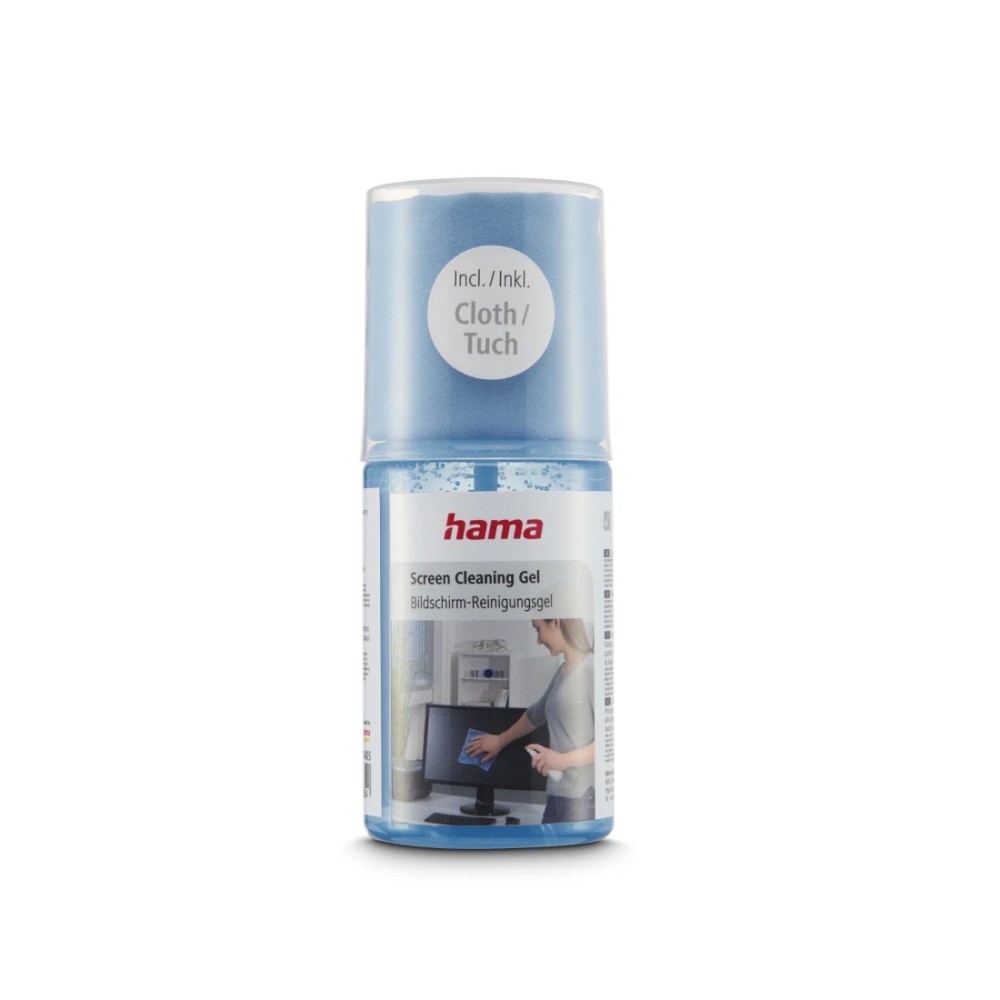Hama 00181405 TV and Scanner Cleaning Kit with Microfibre Cloth 200 ml Blue Anti-static Hama 00181405 TV and Scanner Cleaning Kit with Microfibre Cloth 200 ml Blue Anti-static