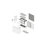 HAVN HS 420 Midi Tower Case White with Tempered Glass Side Window Supports ATX EATX and Micro ATX Motherboards