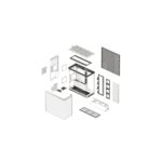 HAVN HS 420 VGPU Midi Tower PC Case White ATX EATX Micro ATX Vertical GPU Mount Panoramic Glass 420mm Radiator Support
