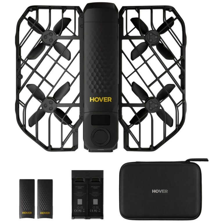 HoverAir X1 ProMax Quadcopter 8K Camera 16 Minutes Flight Time Foldable Black Retail Combo with 3 Batteries