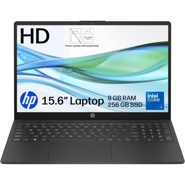 HP 15-fd1006sax Laptop 15.6" 1366x768 Intel Core 3 100U 8GB DDR4 256GB SSD Windows 11 Home Black