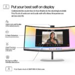 HP 734pm Series 7 Pro 34" WQHD Monitor 120Hz IPS Black and Silver with Thunderbolt 4
