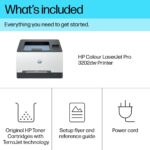 HP Color LaserJet Pro 3202dw Colour Laser Printer with Wi-Fi Ethernet and Auto Duplex