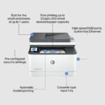 HP LaserJet Pro MFP 3102fdn Mono Laser Printer 33 ppm Ethernet USB Auto Duplex Print Scan Copy White