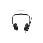 HP Poly Blackwire 5220 Wired Stereo Headset USB-C and 3.5mm Boom Microphone Noise Canceling In-line Control Black