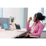 HP Poly Edge E220 IP Phone 2.8" Display 4 Lines PoE Wired Handset Black