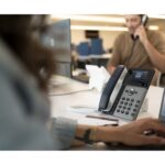 HP Poly Edge E300 IP Phone 3.5" IPS Display 8 Lines PoE Wired Handset Black