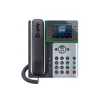HP Poly Edge E350 IP Phone 3.5" Display, Wi-Fi 4, Bluetooth 5.0, Gigabit Ethernet, PoE Enabled, 8 Lines, Black