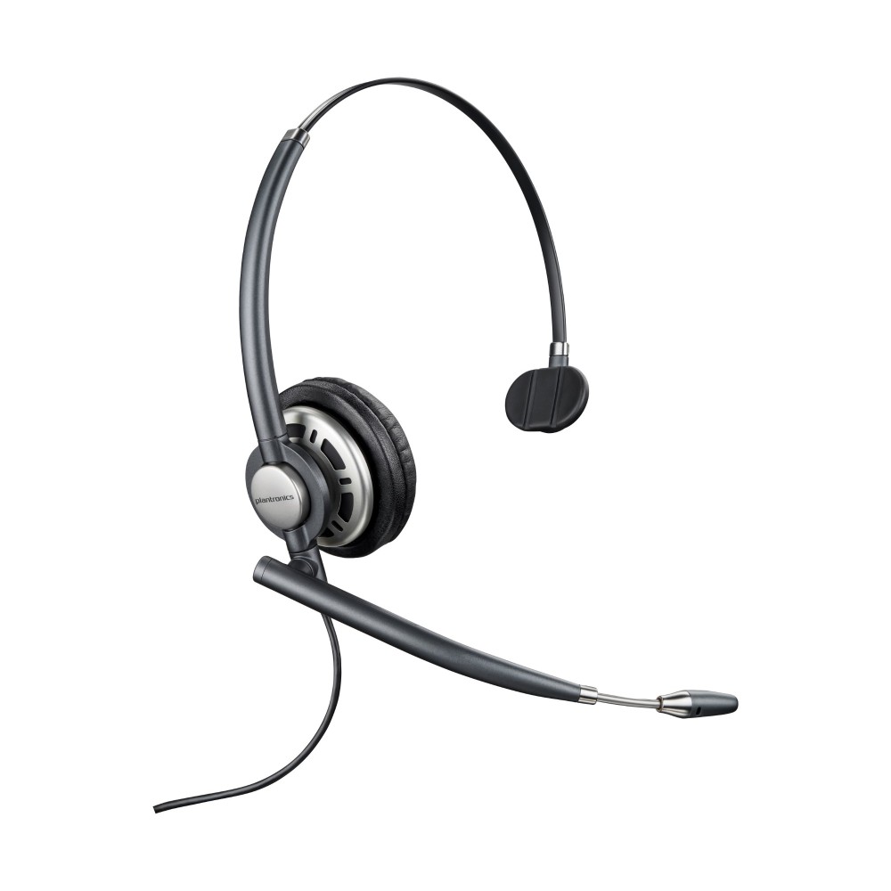 HP Poly EncorePro HW710 Monaural Wired Headset USB Type-A Quick Disconnect Noise Cancelling Mic Black with Carry Case HP Poly EncorePro HW710 Monaural Wired Headset USB Type-A Quick Disconnect Noise Cancelling Mic Black with Carry Case