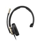 HP Poly Mission 815 Monaural USB Wired Headset with Active Noise Cancelling Boom Microphone Black