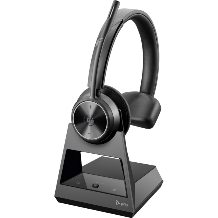 HP Poly Savi 7310-M Headset DECT Wireless Monaural Boom Mic Noise Cancelling Microsoft Teams Certified Black