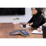 HP Poly Trio C60 IP Conference Phone for Microsoft Teams, 5" LCD Display, Wi-Fi, Bluetooth, PoE, Black