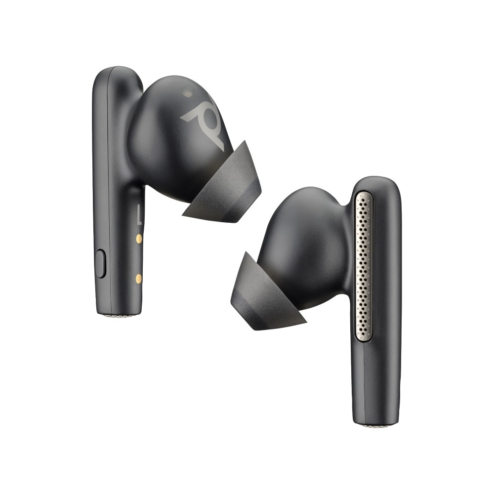 HP Poly Voyager Free 60 UC Wireless Earbuds with Active Noise Cancelling Bluetooth 5.3 USB-C Adapter Carbon Black HP Poly Voyager Free 60 UC Wireless Earbuds with Active Noise Cancelling Bluetooth 5.3 USB-C Adapter Carbon Black