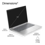 HP ProBook 4 G2a 14" Laptop AMD 6 Core 16GB DDR5 RAM 512GB NVMe SSD WUXGA Wi-Fi 7 Windows 11 Pro Silver