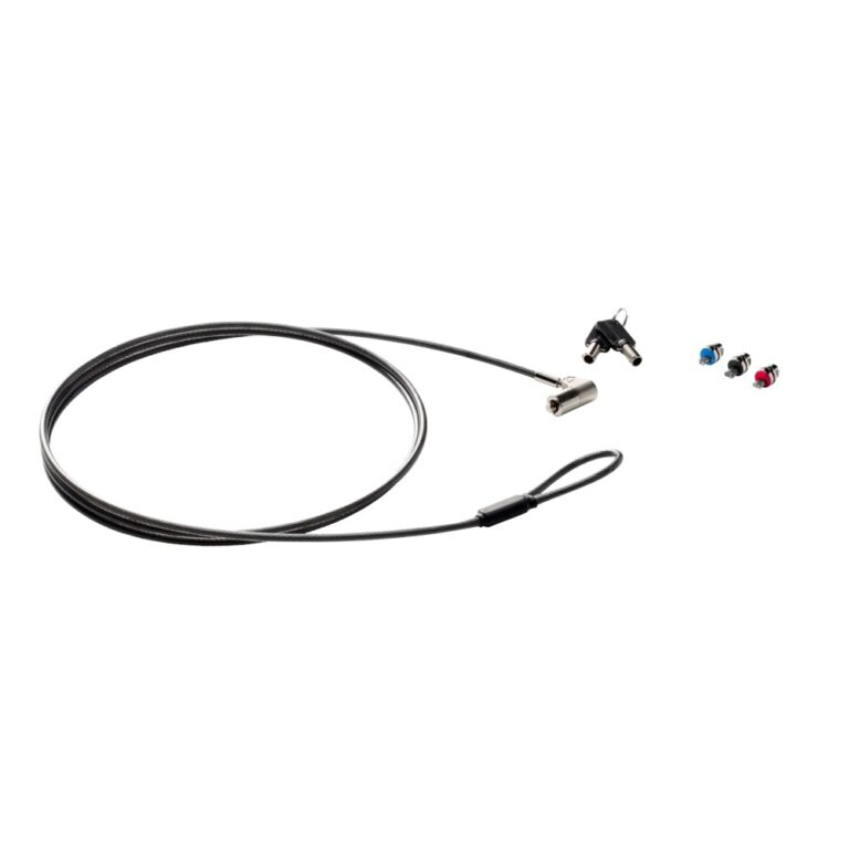 HP Sure Key Cable Lock 1.83 m Universal Notebook Security Lock 2 Keys Black Silver
