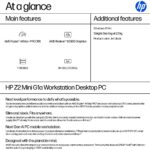 HP Z2 Mini G1a Workstation AMD Ryzen AI Max+ PRO 395 64 GB LPDDR5x 1 TB SSD Windows 11 Pro Copilot+ Black