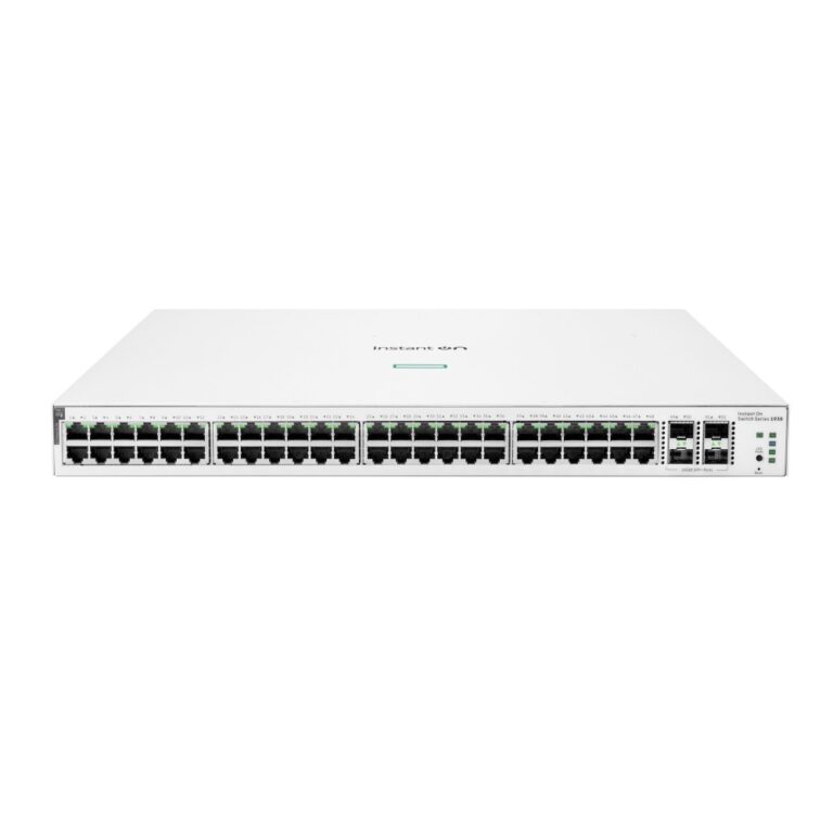 HPE Aruba Networking Instant On Switch 1930 48 Port Gigabit PoE+ 4 SFP+ Uplinks 370W Budget Layer 2+