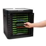 Kensington Charge & Sync Cabinet Universal Tablet 10 Device Storage Black Locking Floor Table 400x350x430mm