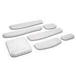 Kensington ErgoSoft Wrist Rest Mouse Pad Standard Grey Faux Leather Gel Cushioned