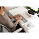 Kensington ErgoSoft Wrist Rest Mouse Pad Standard Grey Faux Leather Gel Cushioned