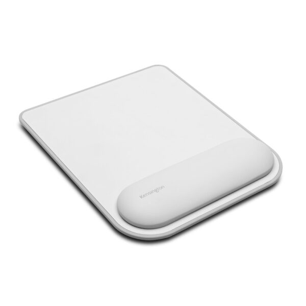 Kensington ErgoSoft Wrist Rest Mouse Pad Standard Grey Faux Leather Gel Cushioned