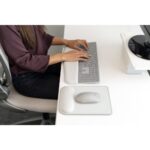 Kensington ErgoSoft Wrist Rest Mouse Pad Standard Grey Faux Leather Gel Cushioned