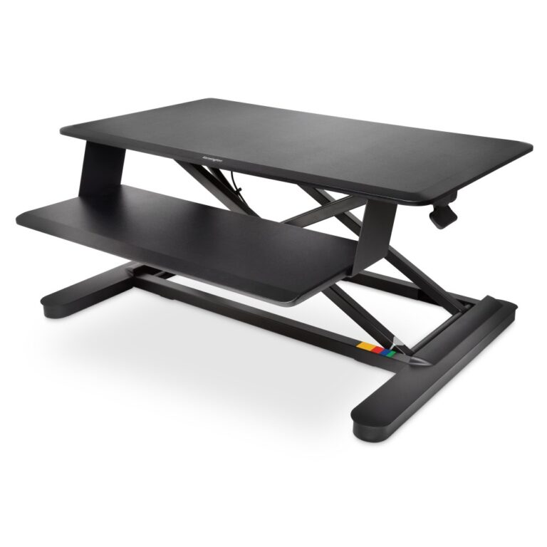 Kensington SmartFit Sit/Stand Desk with Pneumatic Lift and Desk-On-Desk Design for Ergonomic Support