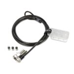 Kensington Universal 3-in-1 Combination Laptop Lock Resettable Dial Carbon Steel Cable for Standard Nano and Wedge Slots