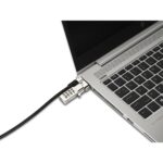 Kensington Universal 3-in-1 Combination Laptop Lock Resettable Dial Carbon Steel Cable for Standard Nano and Wedge Slots
