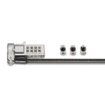 Kensington Universal 3-in-1 Combination Laptop Lock Resettable Dial Carbon Steel Cable for Standard Nano and Wedge Slots