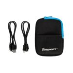 Kingston IronKey Vault Privacy 80 SSD 1.92TB USB 3.2 Gen 1 Type-C 256-bit AES Encryption Blue Touchscreen