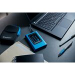 Kingston IronKey Vault Privacy 80 SSD 1.92TB USB 3.2 Gen 1 Type-C 256-bit AES Encryption Blue Touchscreen