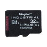 Kingston Technology Industrial microSDHC 32GB U3 V30 A1 100MB/s Read Temperature Proof Black with SD Adapter