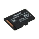 Kingston Technology Industrial microSDHC 32GB U3 V30 A1 100MB/s Read Temperature Proof Black with SD Adapter