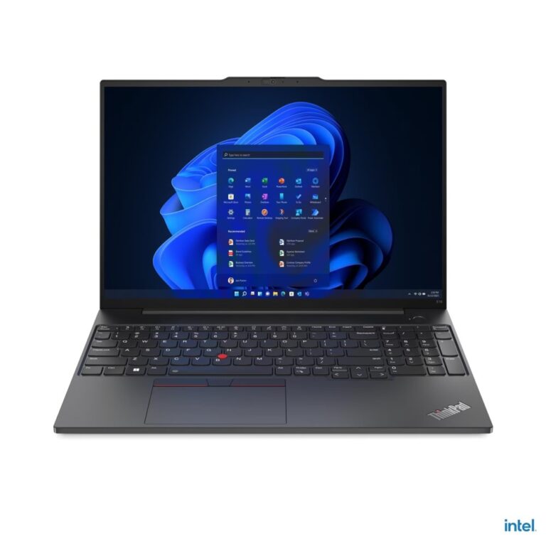 Lenovo ThinkPad E16 Laptop 16" WUXGA Intel Core i3-1315U 8GB RAM 256GB SSD UHD Graphics Windows 11 Pro Graphite Black