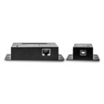 Lindy 4 Port USB 2.0 Cat.6 Extender 50m PoE Transmitter Receiver Black
