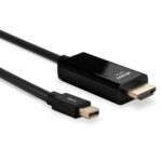 Lindy Mini DisplayPort to HDMI Cable 1m Black 4K UHD 3840x2160 10.2G