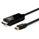 Lindy Mini DisplayPort to HDMI Cable 1m Black 4K UHD 3840x2160 10.2G
