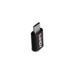 Lindy USB-C to USB-C 100W Data Blocker Adapter USB 3.2 Gen 1 Black