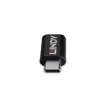 Lindy USB-C to USB-C 100W Data Blocker Adapter USB 3.2 Gen 1 Black