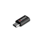 Lindy USB-C to USB-C 100W Data Blocker Adapter USB 3.2 Gen 1 Black