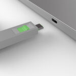 Lindy USB Type-C Port Blocker Pack of 4 Units with 1 Key Green