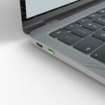 Lindy USB Type-C Port Blocker Pack of 4 Units with 1 Key Green