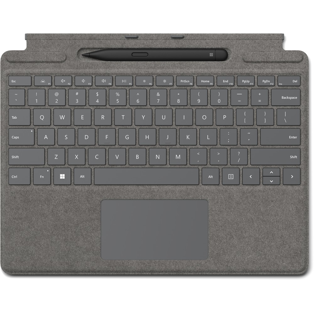 Microsoft Surface Pro Signature Keyboard with Slim Pen 2 QWERTY Platinum Cover for Surface Pro 8 9 10 X Microsoft Surface Pro Signature Keyboard with Slim Pen 2 QWERTY Platinum Cover for Surface Pro 8 9 10 X